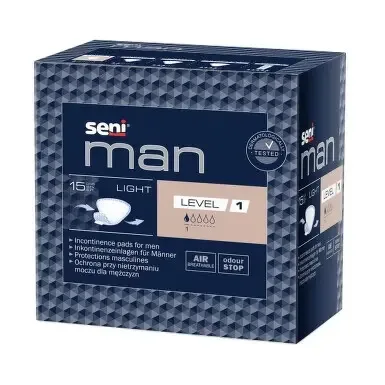 Seni Man Light Level 1 absorpční vložky pro muže 15 ks