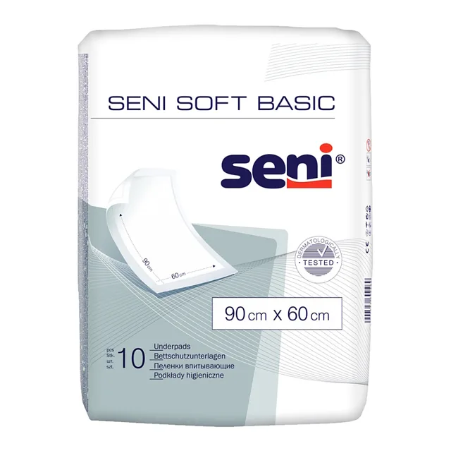 SENI Soft basic absorpční podložky 90 x 60 cm 10 kusů
