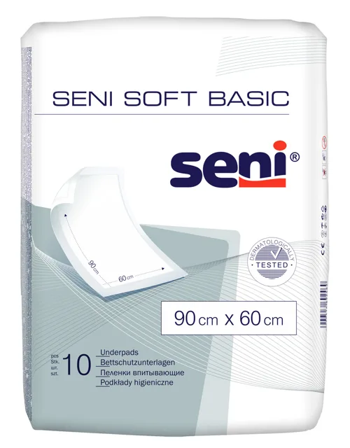 Seni Soft Basic podložky absorpční 90x60cm 10ks
