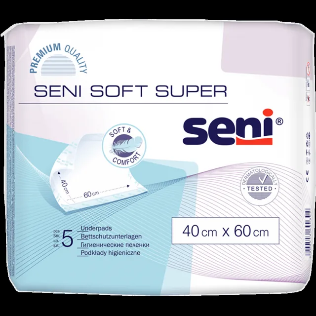 SENI Soft super podložky absorpční 40 x 60 cm 5 kusů