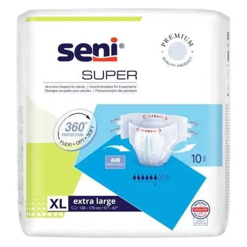 Seni Super inkontinenční plenkové kalhotky XL 10 ks