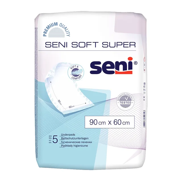 SENI Super soft absorpční podložky 60 x 90 cm 5 kusů