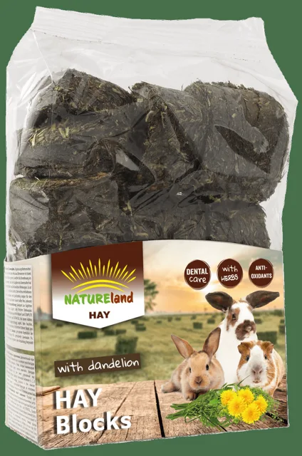 Seno Nature Land Hay bloky s pampeliškou 600g