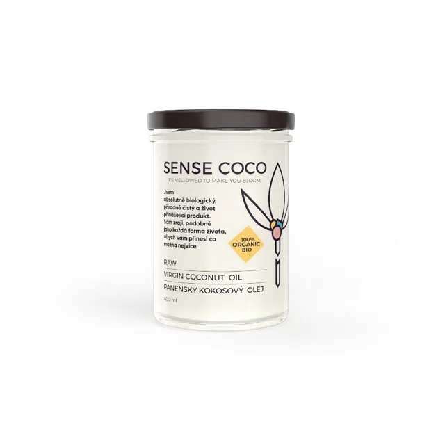Sense Coco Raw Panenský Kokosový Olej Bio 400ml