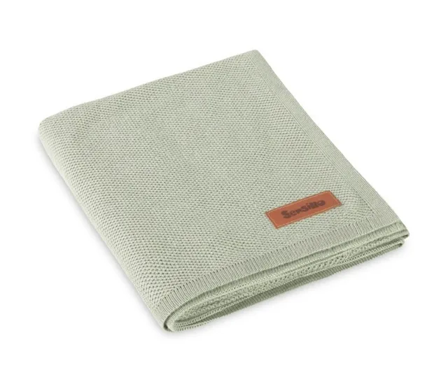 SENSILLO Bambusová deka pro miminko 80x100 cm, 100% bambus, olive