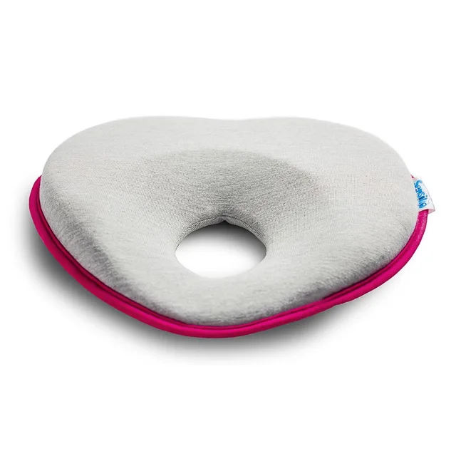 SENSILLO Ergonomický, tvarující polštářek pro miminko - šedý, růžový