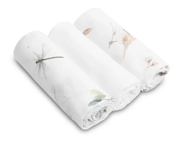 SENSILLO Mušelínové pleny pro miminko SOFT - 3 ks, 70x80 cm