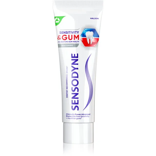 Sensodyne Sensitivity & Gum Whitening bělicí zubní pasta pro ochranu zubů a dásní 75 ml