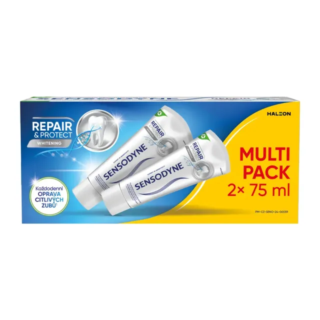 Sensodyne Zubní pasta s fluoridem Repair & Protect Whitening Multipack 150 ml