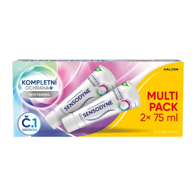 Sensodyne Zubní pasta Whitening Kompletní ochrana+ s fluoridem duopack 2x 75 ml 150 ml