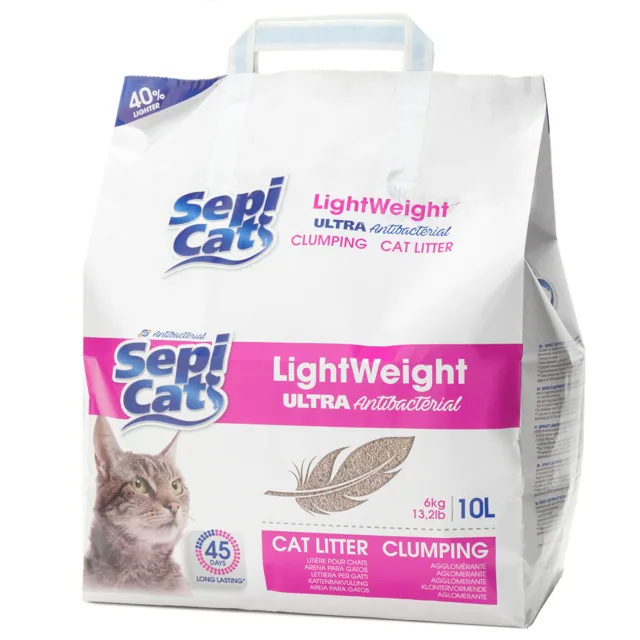 Sepicat LightWeight Ultra Antibakteriální stelivo pro kočky - 10 L