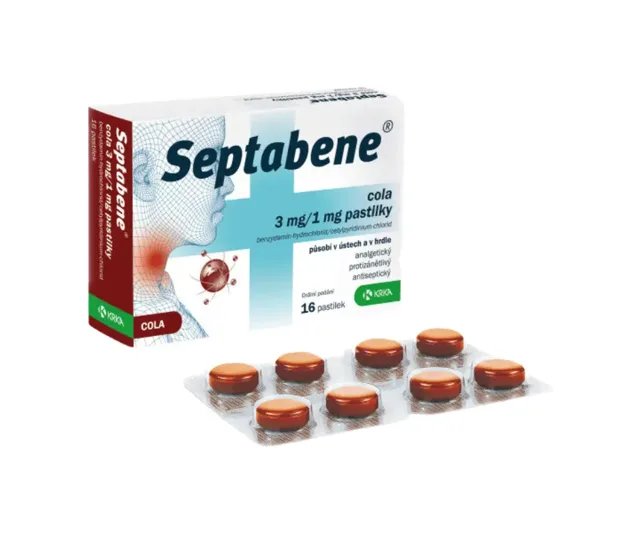 SEPTABENE COLA 3MG/1MG PAS 16