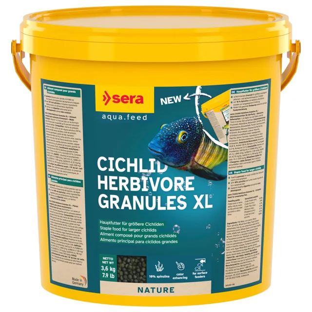 sera Cichlid Green XL Nature granulát - 10 l