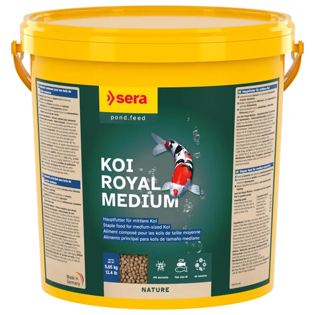Sera Koi Royal medium Granulát - 21 litrů
