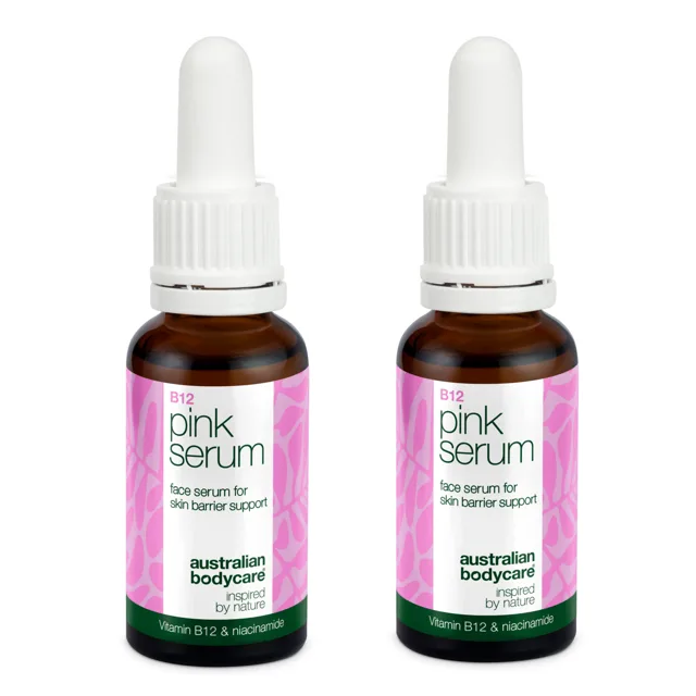 Sérum s vitamínem B12 Pink – Snižuje zarudnutí a dodává jas — Sérum B12 Pink posiluje kožní bariéru, redukuje zarudnutí a známky stárnutí. Pro jemnou a zářivou pleť.