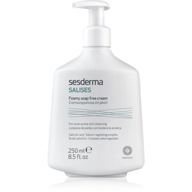 Sesderma Salises Foamy Soap-free Cream čisticí gel proti akné 250 ml
