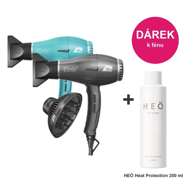 SET Parlux Ethos - Ionizační fén + Difuzér Magic Sense + dárek SET Parlux Ethos: Bílý mat