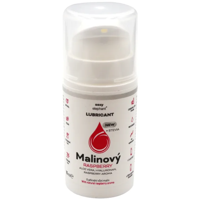 Sexy Elephant Cestovní balení Malinový lubrikační gel  (15 ml)