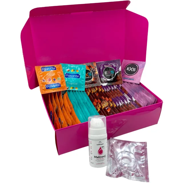 Sexy Elephant Sada ochucených kondomů – Tasty pack (72 ks)