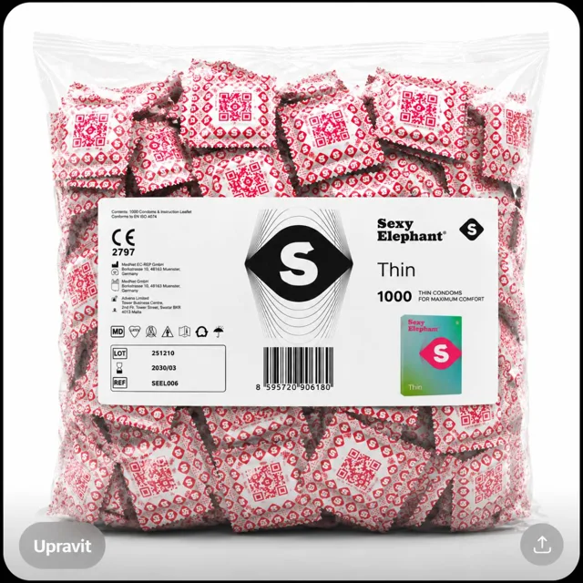 Sexy Elephant Thin – ultra tenké kondomy (1000 ks)