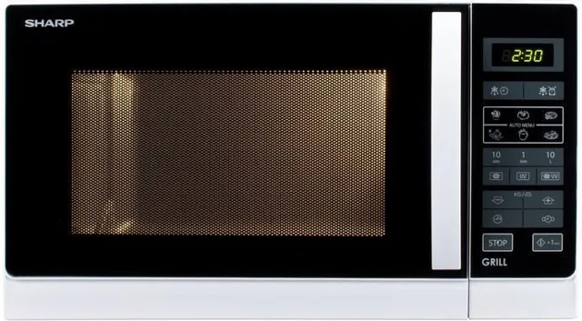 Sharp mikrovlnná trouba s grilem , 900 W / 1000 W, gril,-Rozbalené