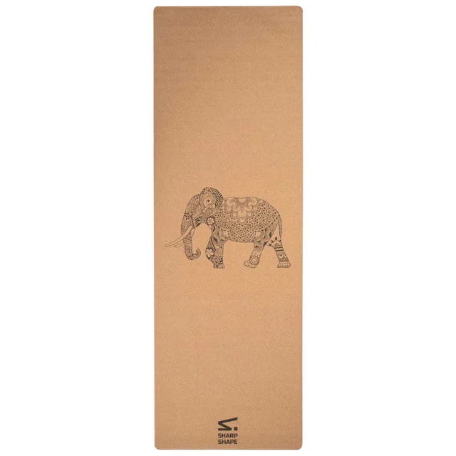 SharpShape Korková cestovní jogamatka Elephant