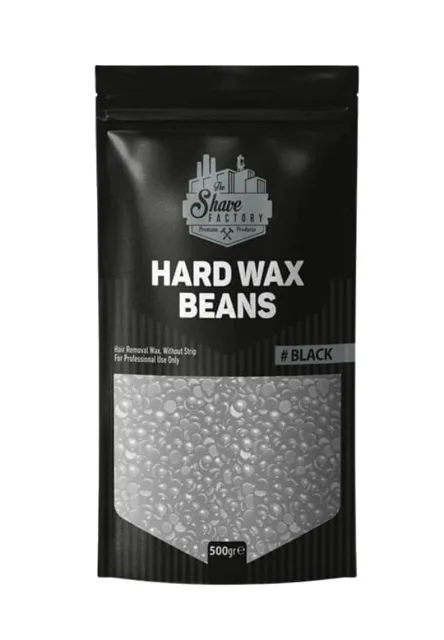 Shave Factory depilační vosk zrna černá 500 g