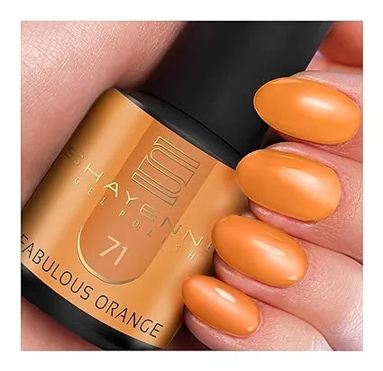 SHAYENNE Shellac gel lak na nehty 15 ml do UV LED lampy 71 Fabulous Orange