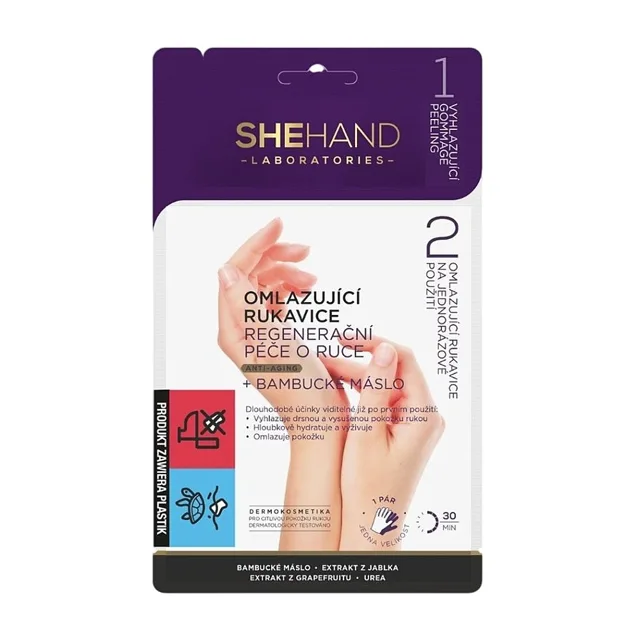 SHE COSMETICS Regenerační rukavice omlazující péče o ruce 1 pár