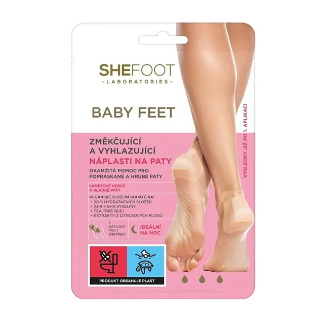 SHE COSMETICS She foot změkčující a vyhlazující náplasti na paty 1 pár