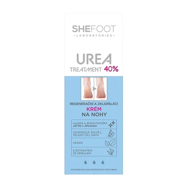 SHE COSMETICS Shee foot mast na popraskané paty 40% urea 75 ml