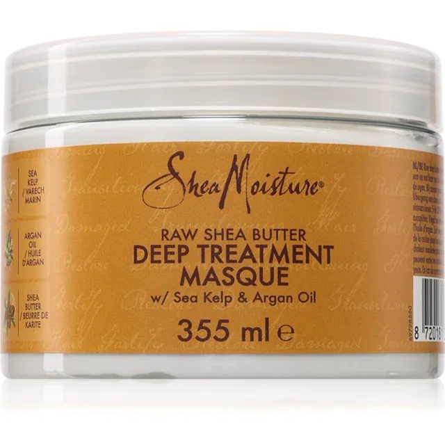 Shea Moisture Raw Shea Butter hloubkově vyživující maska na vlasy 355 ml