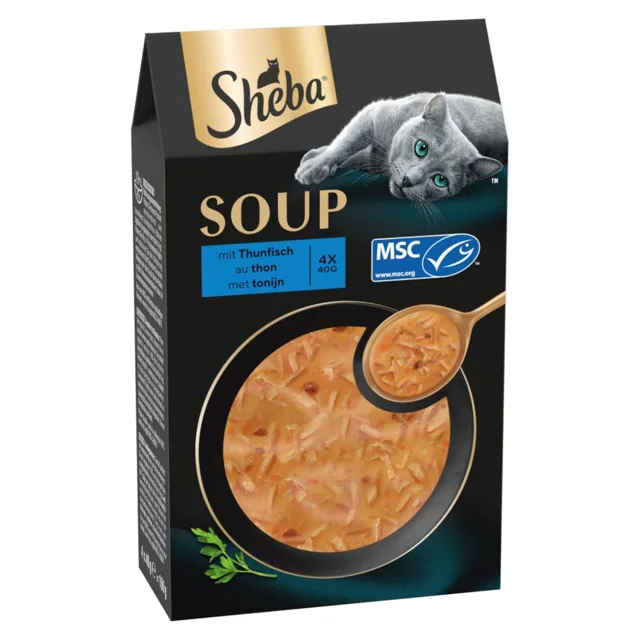 Sheba Classic Soup 2 x 40 kapsiček (80 x 40 g) výhodné balení - Tuňák