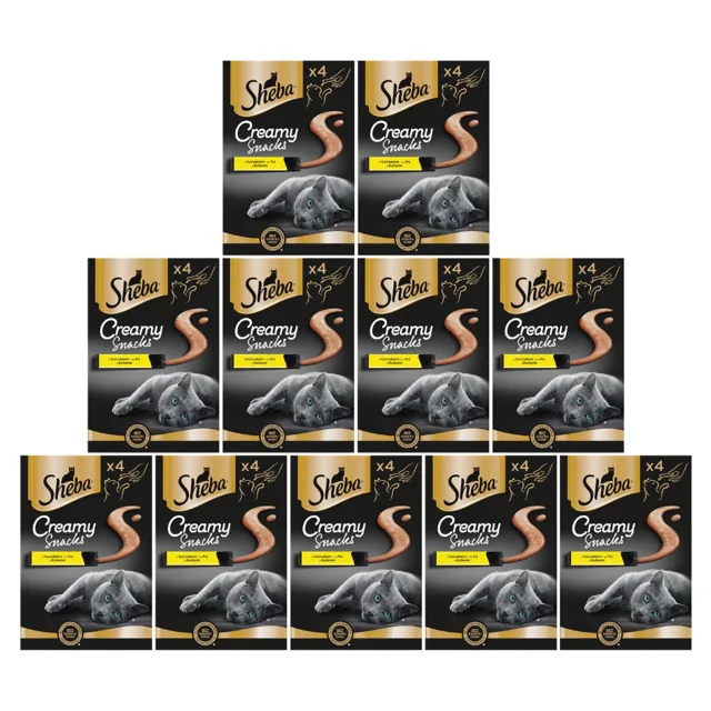 SHEBA Creamy Snacks krémový pamlsek pro kočky s kuřecím masem 11 x 4 x 12 g