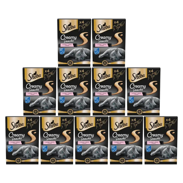 SHEBA Creamy Snacks krémový pamlsek pro kočky s lososem 11 x 4 x 12 g
