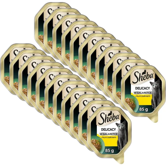 SHEBA Delicacy s kuřetem v želé 22x85 g krmivo pro kočky
