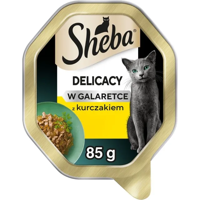 SHEBA Delicacy s kuřetem v želé 85 g, krmivo pro kočky
