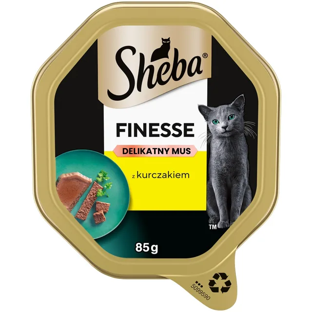 SHEBA Finesse Kompletní krmivo pro dospělé kočky s kuřecím masem v pěně 85 g