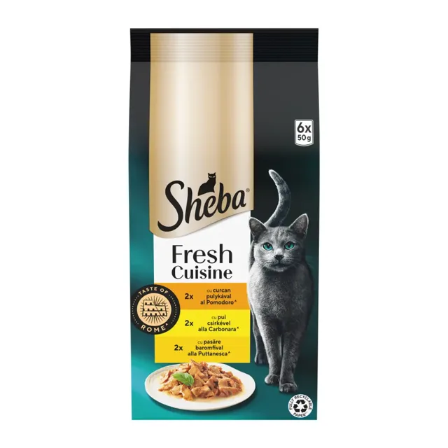 Sheba Kapsička s kuřecím a krůtím Taste of Rome 6 x 50 g 300 g