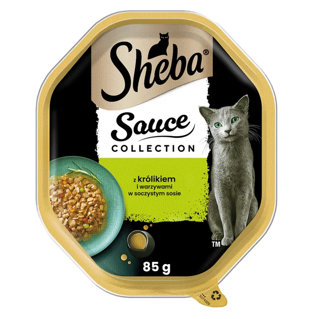 SHEBA Sauce Speciale s králíkem a zeleninou - krmivo pro kočky v omáčce 85g