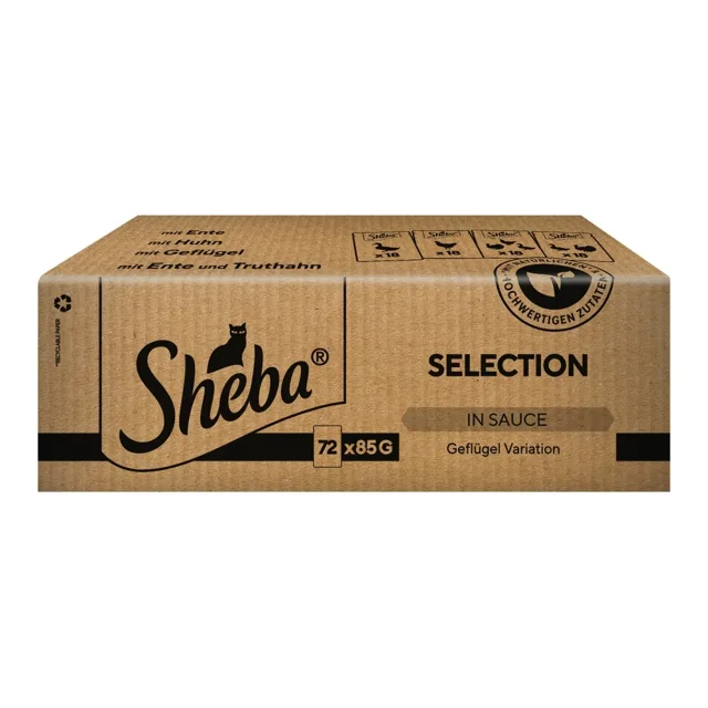 Sheba Selection in sauce drůbeží výběr kapsička 72x85 g