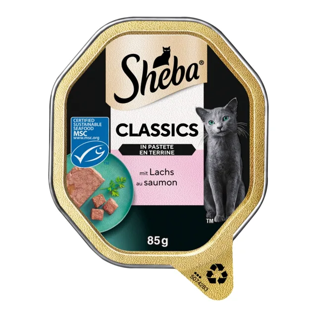 Sheba vanička s lososem 85 g