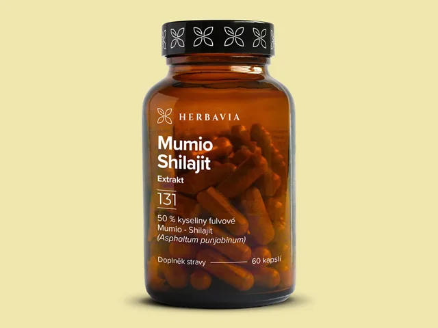 Shilajit- Mumio  přírodní minerální pryskyřice - 60 kapslí