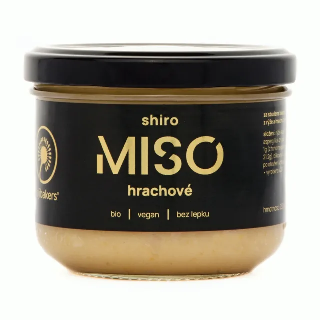 Shiro miso hrachové 200 g  BIO nepasterovaná miso pasta