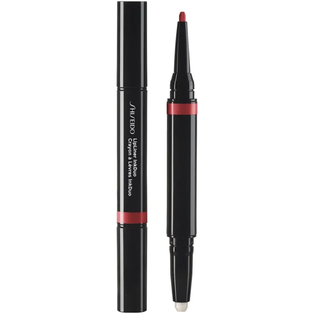 Shiseido LipLiner InkDuo rtěnka a konturovací tužka na rty s balzámem odstín 09 Scarlet 1.1 g