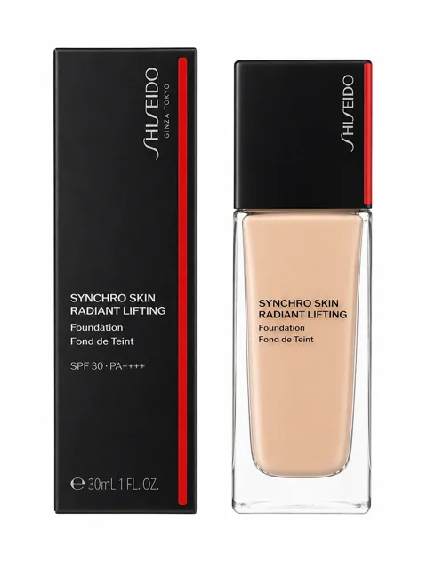Shiseido Synchro Skin Radiant Lifting Foundation Luxusní make-up– odstín 140 Porcelain 30ml