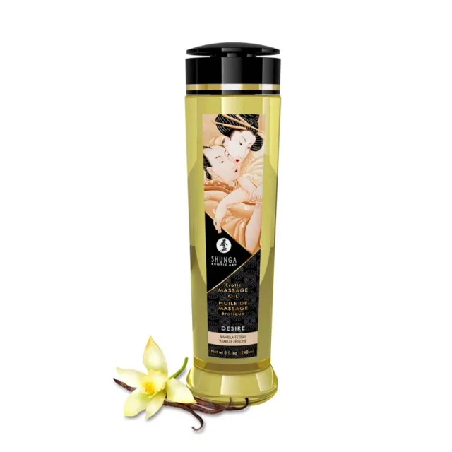 Shunga Desire masážní olej vanilka (240 ml)