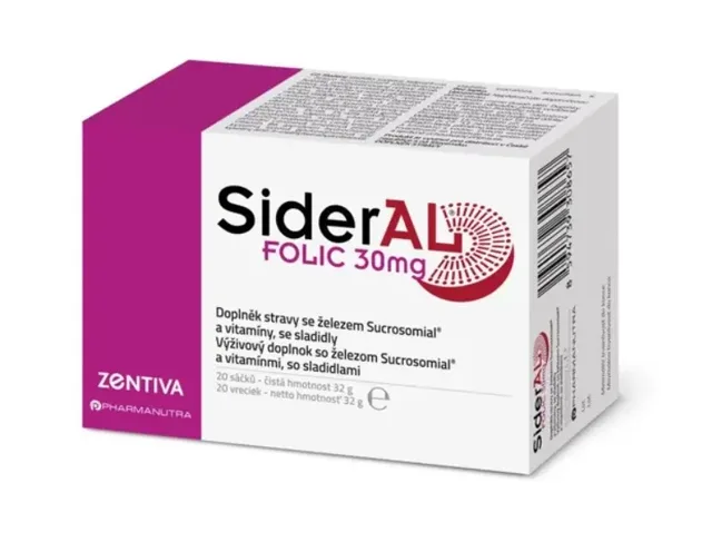 Sideral Folic 30 mg 20 sáčků