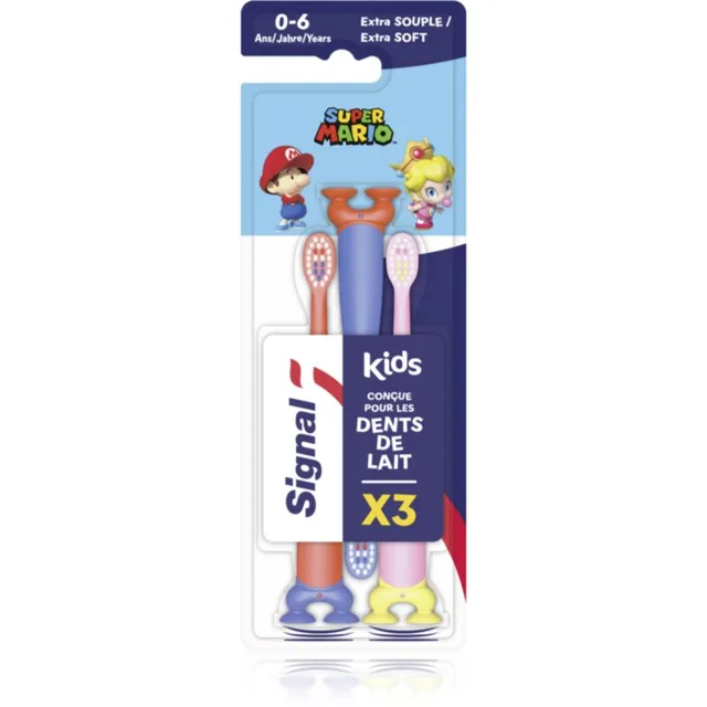 Signal Super Mario zubní kartáček pro děti soft 0-6/2-6