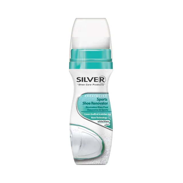 SILVER Spec. Sport Shoe Renovator White - tekutý vosk na obuv bílý, 75 ml